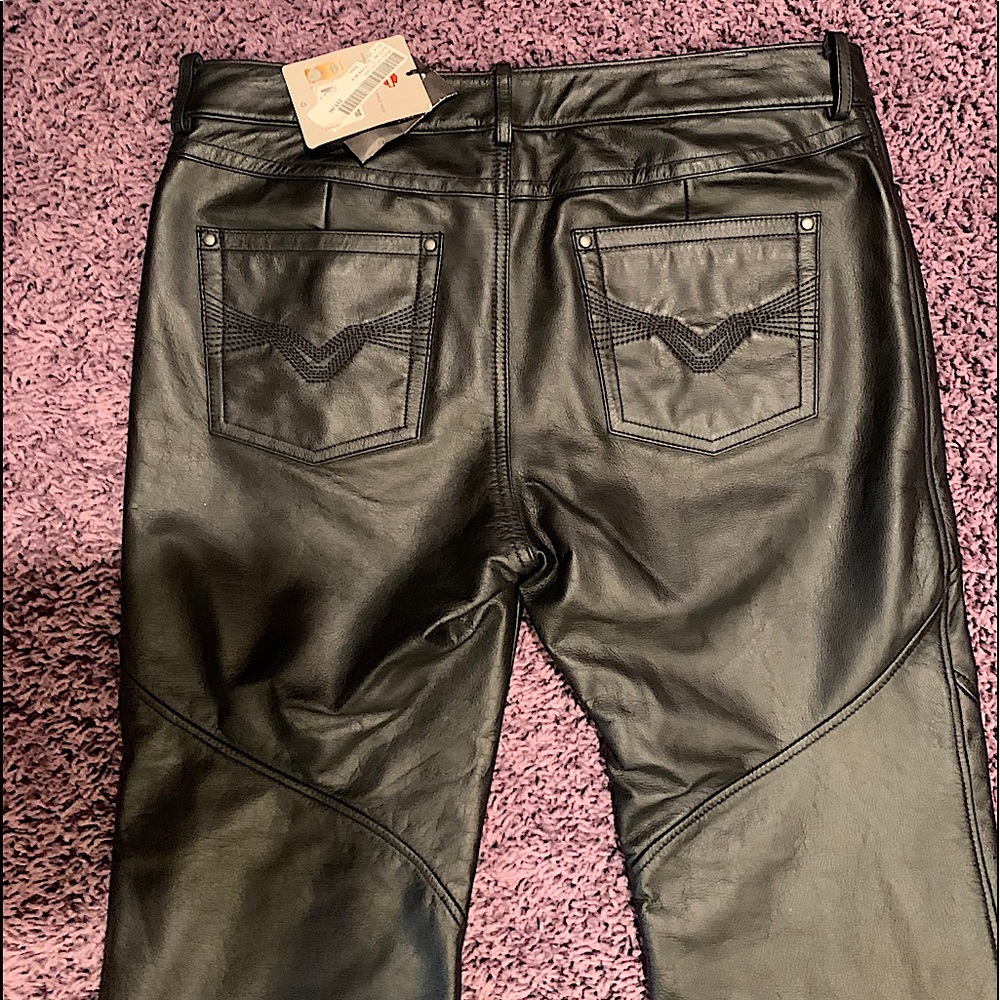 NWT Authentic 100% leather Harley Davison pants